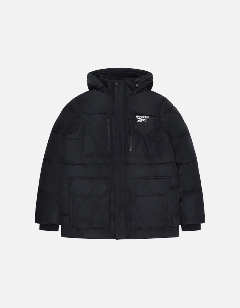RB1577 Puffer Parka Jacket - Black