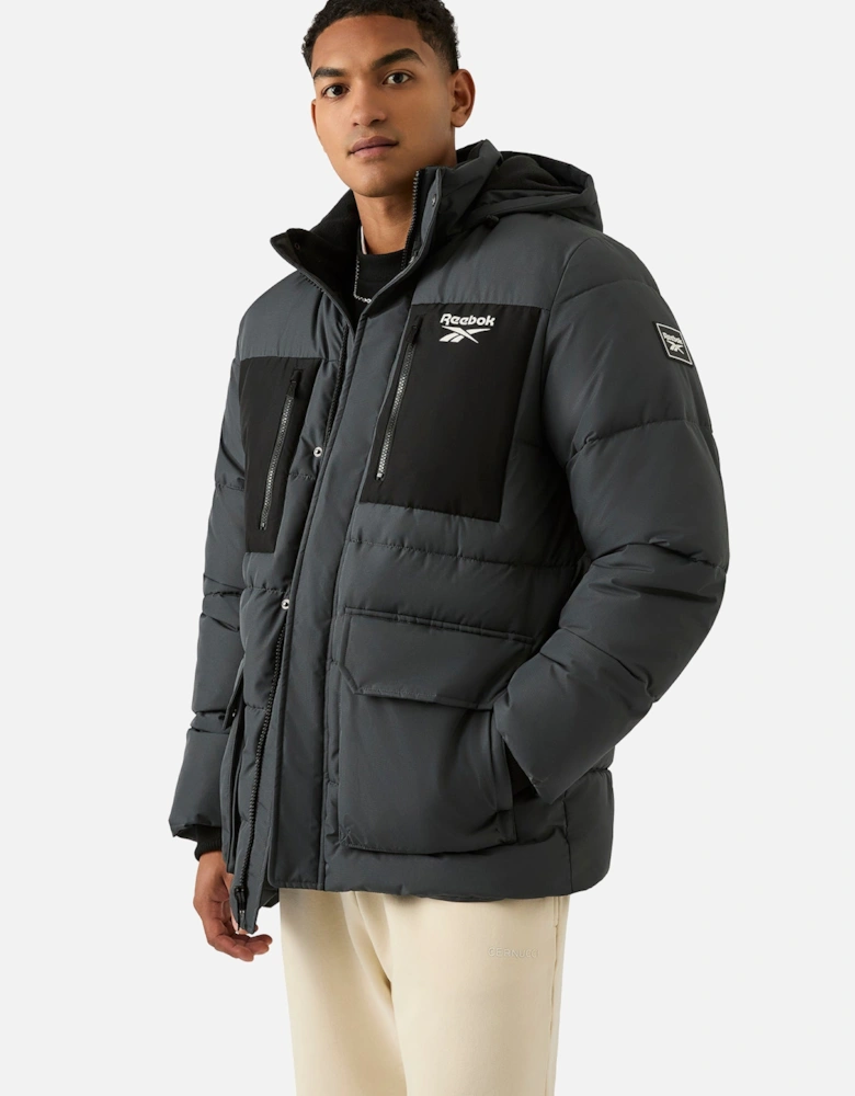 RB1577 Puffer Parka Jacket - Charcoal