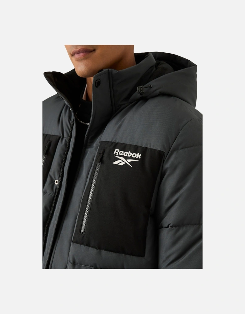 RB1577 Puffer Parka Jacket - Charcoal