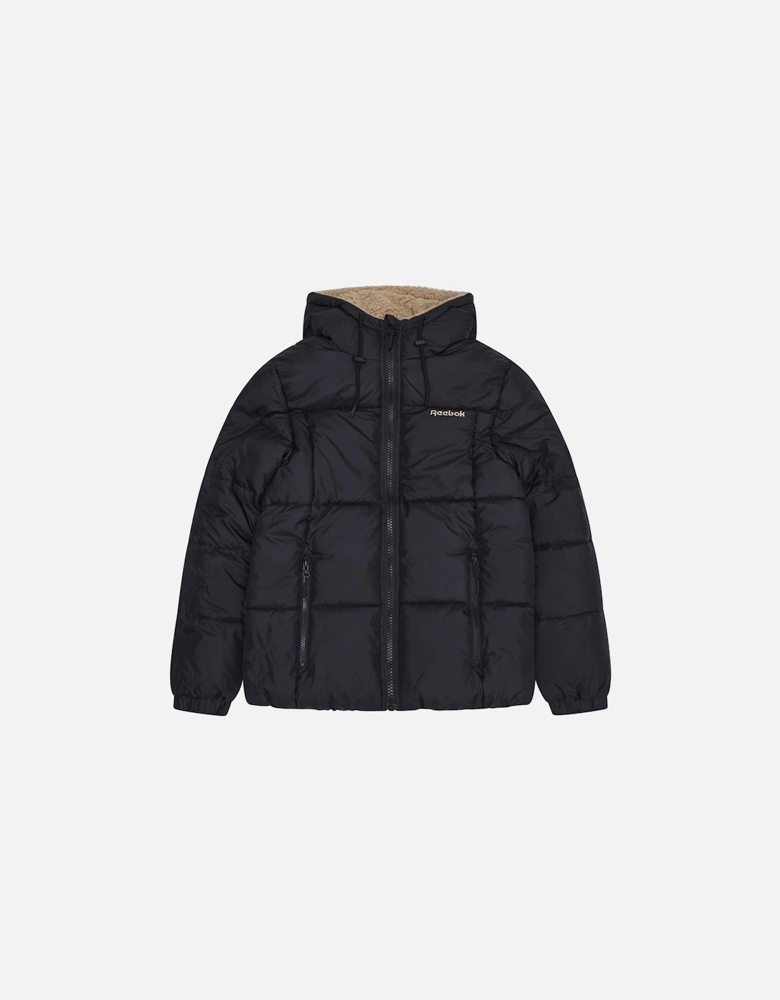 RB2103 Reversible Puffer Sherpa - Black, 8 of 7