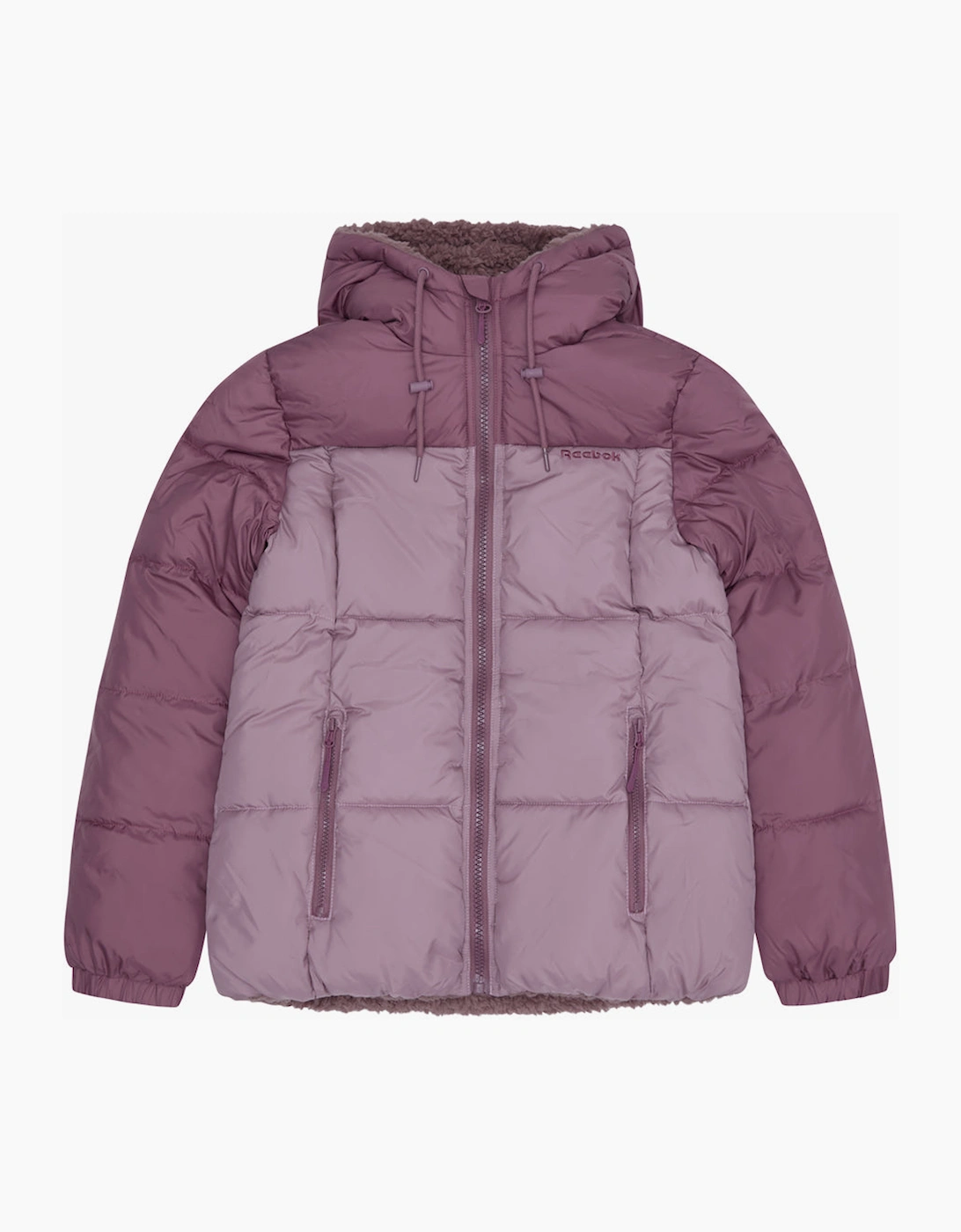 Reebok Women's Pink Rb2103 Reversible Puffer Sherpa - Dusty Rose - Size: 18/16