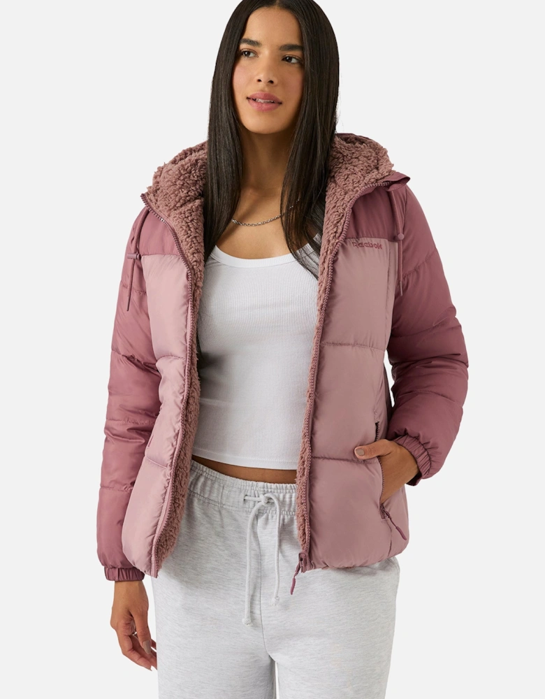 RB2103 Reversible Puffer Sherpa - Dusty Rose