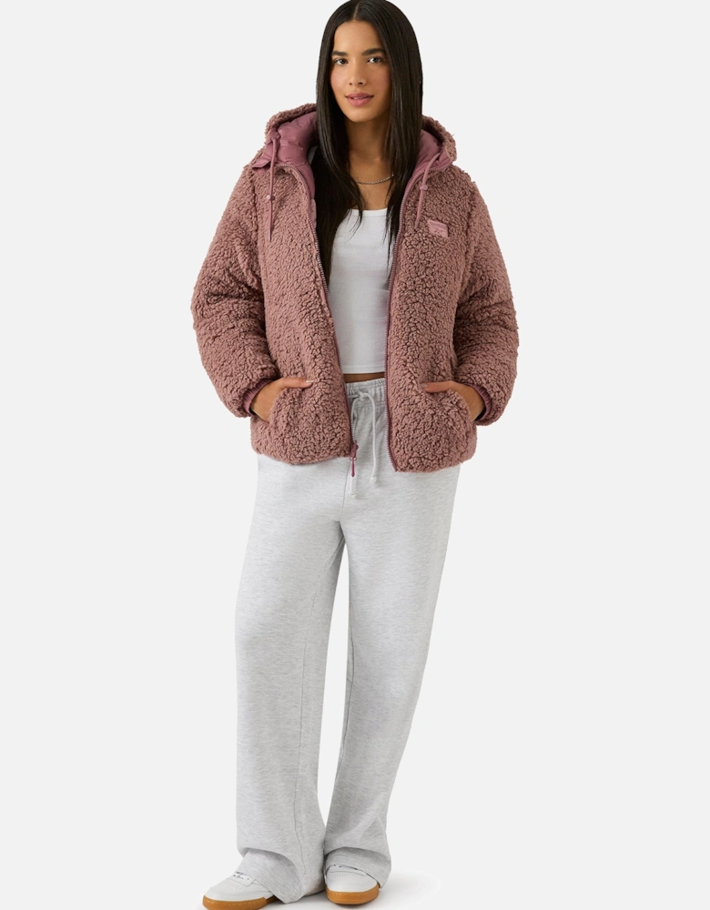 RB2103 Reversible Puffer Sherpa - Dusty Rose