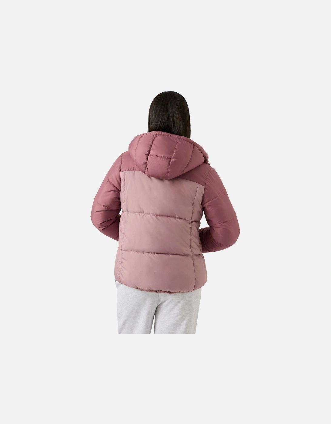 RB2103 Reversible Puffer Sherpa - Dusty Rose