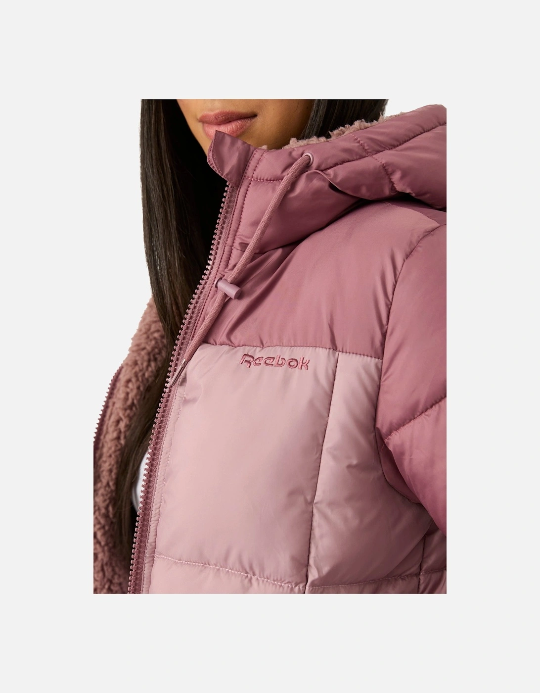 RB2103 Reversible Puffer Sherpa - Dusty Rose