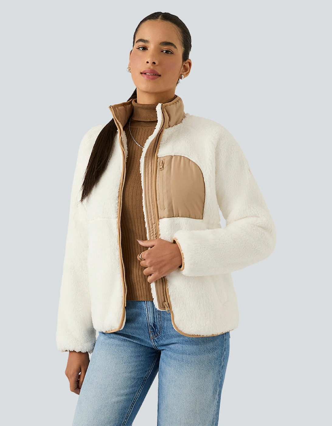 RB2146 Double Monkey Fleece - Cream