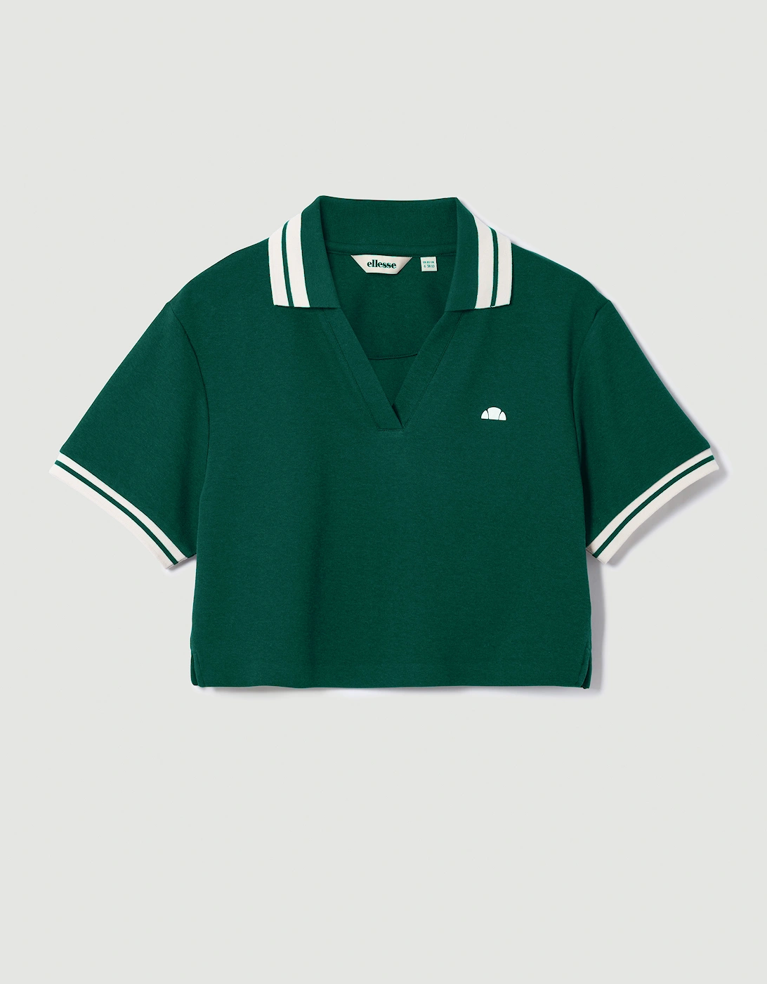 Ellesse Women's Green Fernie Polo Shirt - Dark  Size 8