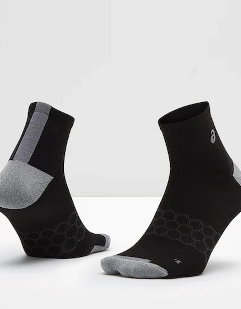 Running Speed Quarter Socks - Black - 1 Pack