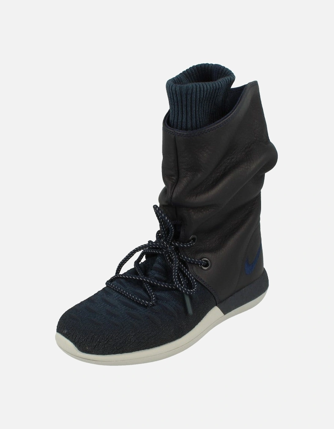 Womens Roshe Two Hi Flyknit Trainers 861708 Sneakers Boots 400, 6 of 5