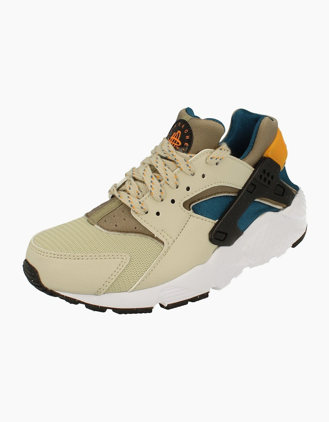 Nike Unisex Grey Huarache Run Gs Trainers Dv7139 100 - Size: Uk 4.5 Us 5Y Eu 37.5 Kids