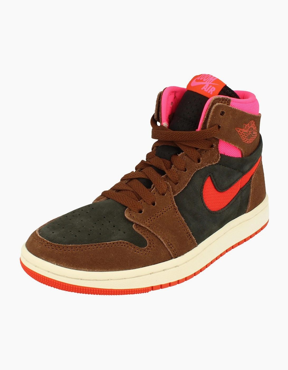 Women's Nike Womens Air Jordan 1 ZM Air Cmft 2 Trainers DV1305 206 - Brown - Size: 4