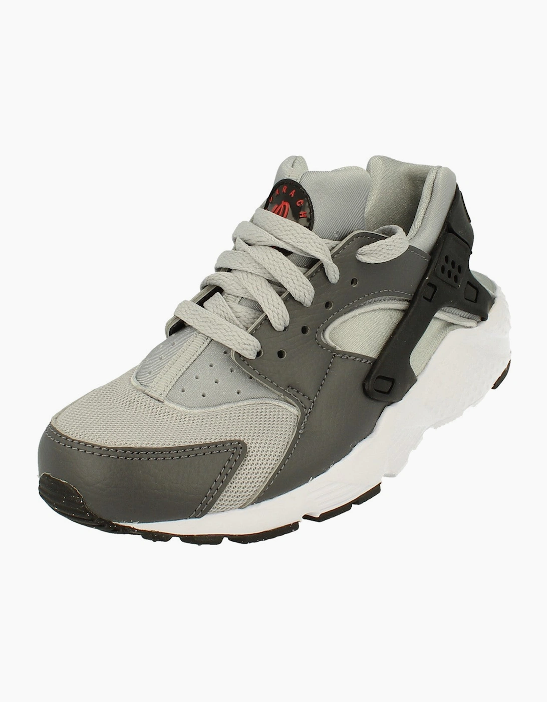 Nike Unisex Grey Huarache Run Gs Trainers Dx1091 001 - Size: Uk 3 Us 3.5Y Eu 35.5 Kids