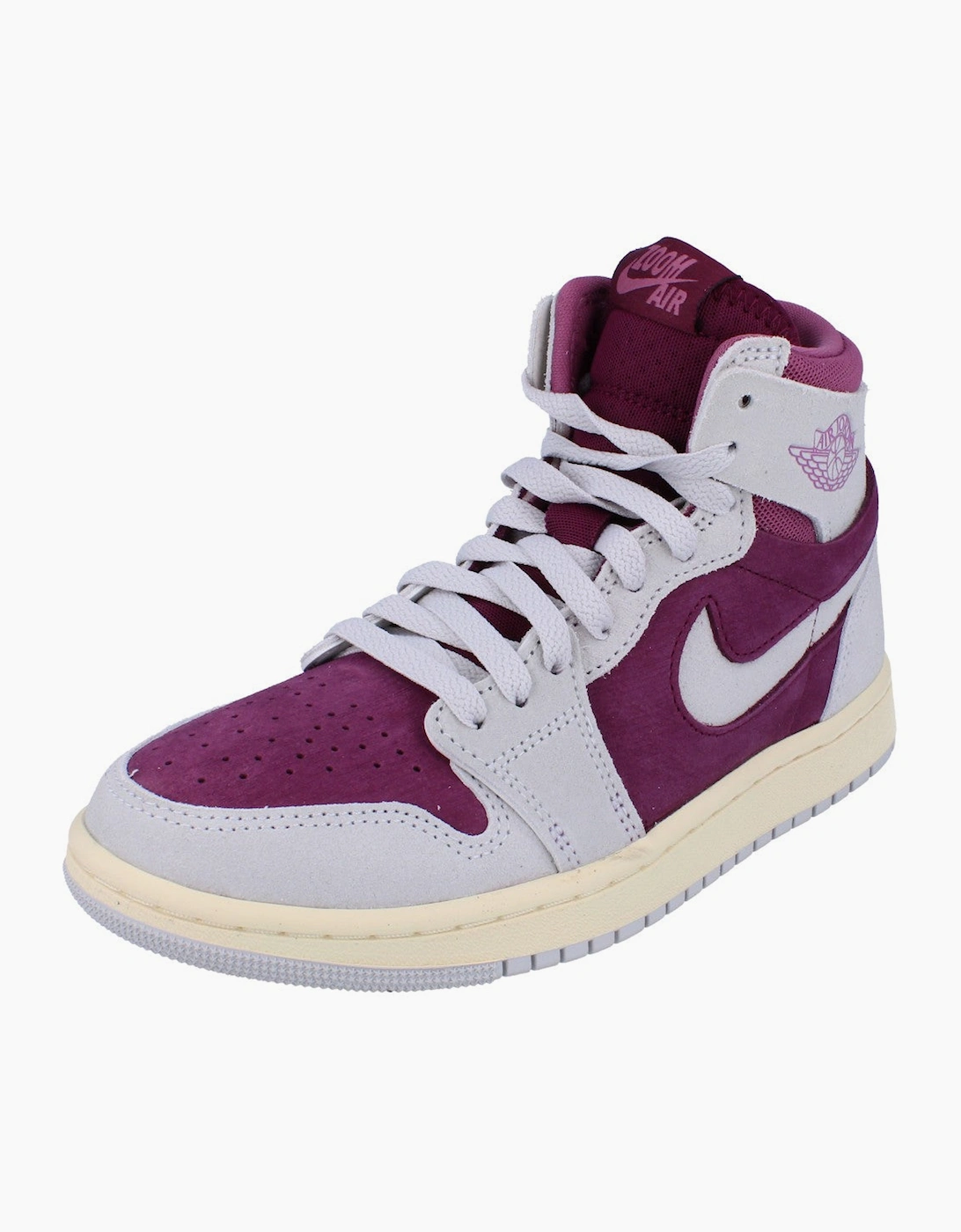 Women's Nike Womens Air Jordan 1 ZM Air Cmft 2 Trainers DV1305 600 - Purple - Size: 4