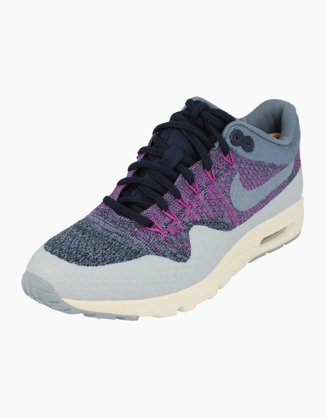 Women's Nike Womens Air Max 1 Ultra Flyknit 859517 400 - Navy - Size: 4