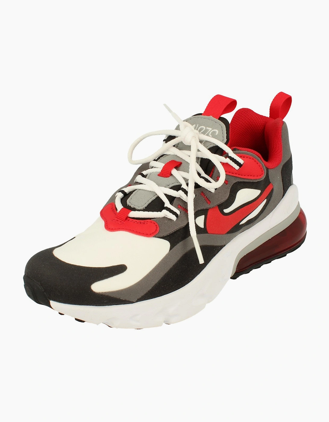 Nike Air Max 270 Unisex Grey React Gs Bq0103 011 - Size: Uk 4.5 Us 5Y Eu 37.5 Kids