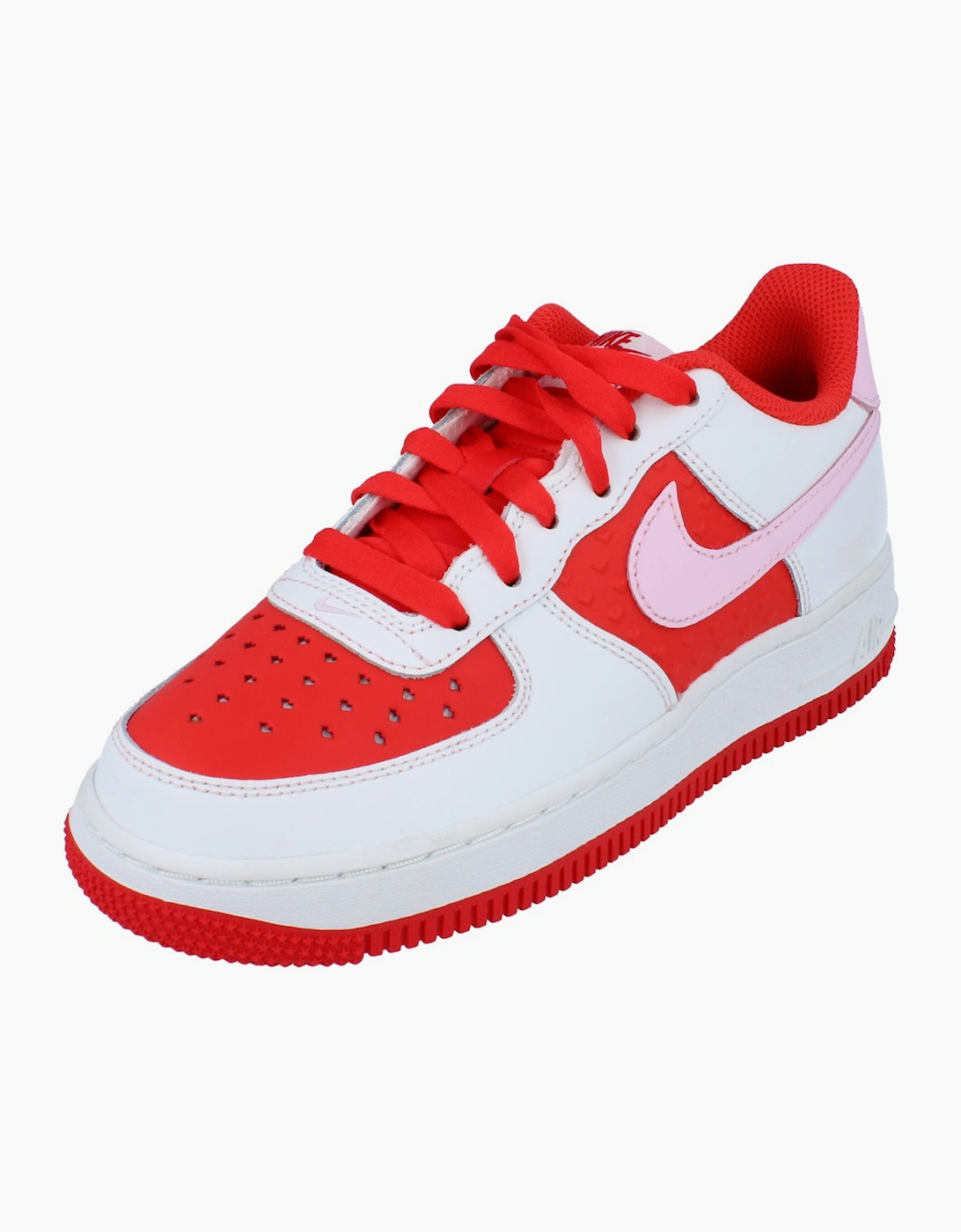 Nike Air Force 1 Unisex Red Bg Trainers Hv5165 121  Size 5.5 Kids