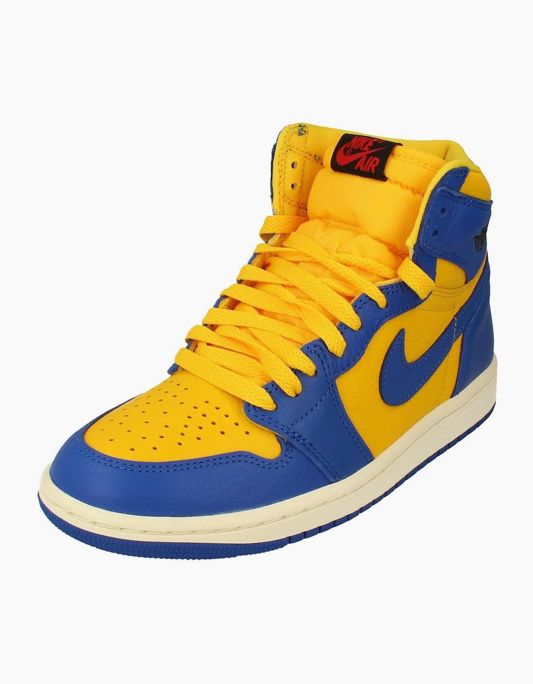 Nike Women's Yellow Air Jordan 1 Retro Hi Og Trainers Fd2596 700 - Size 6