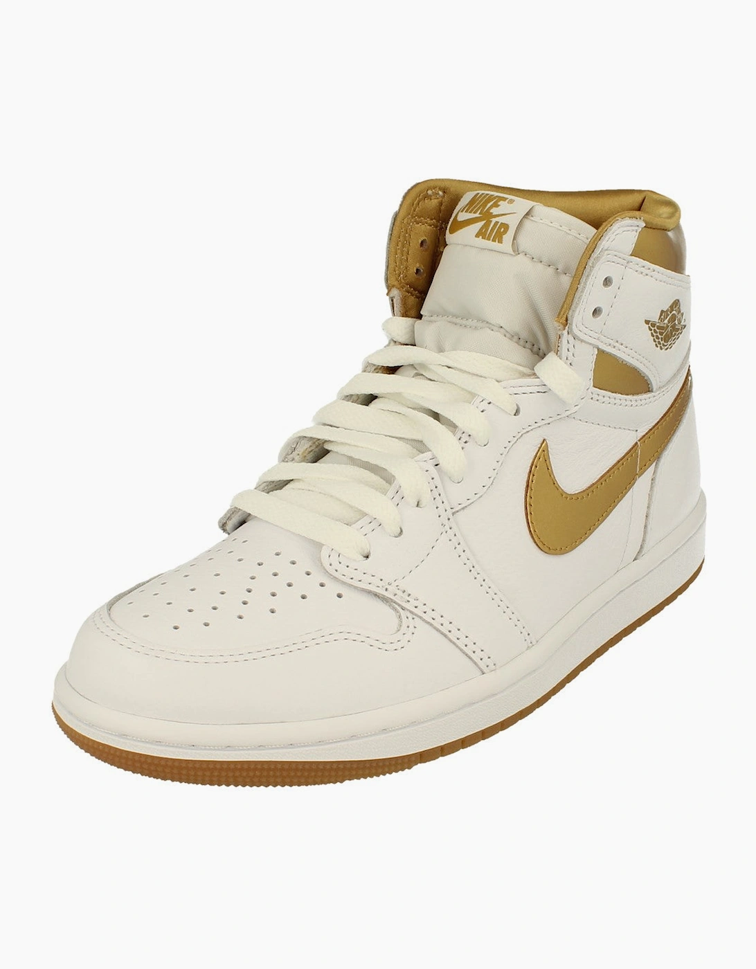 Women's Nike Womens Air Jordan 1 Retro Hi OG Trainers FD2596 107 - White - Size: 4.5