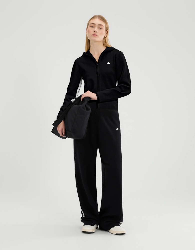 Laneisa Knitted FZ Hoodie - Black