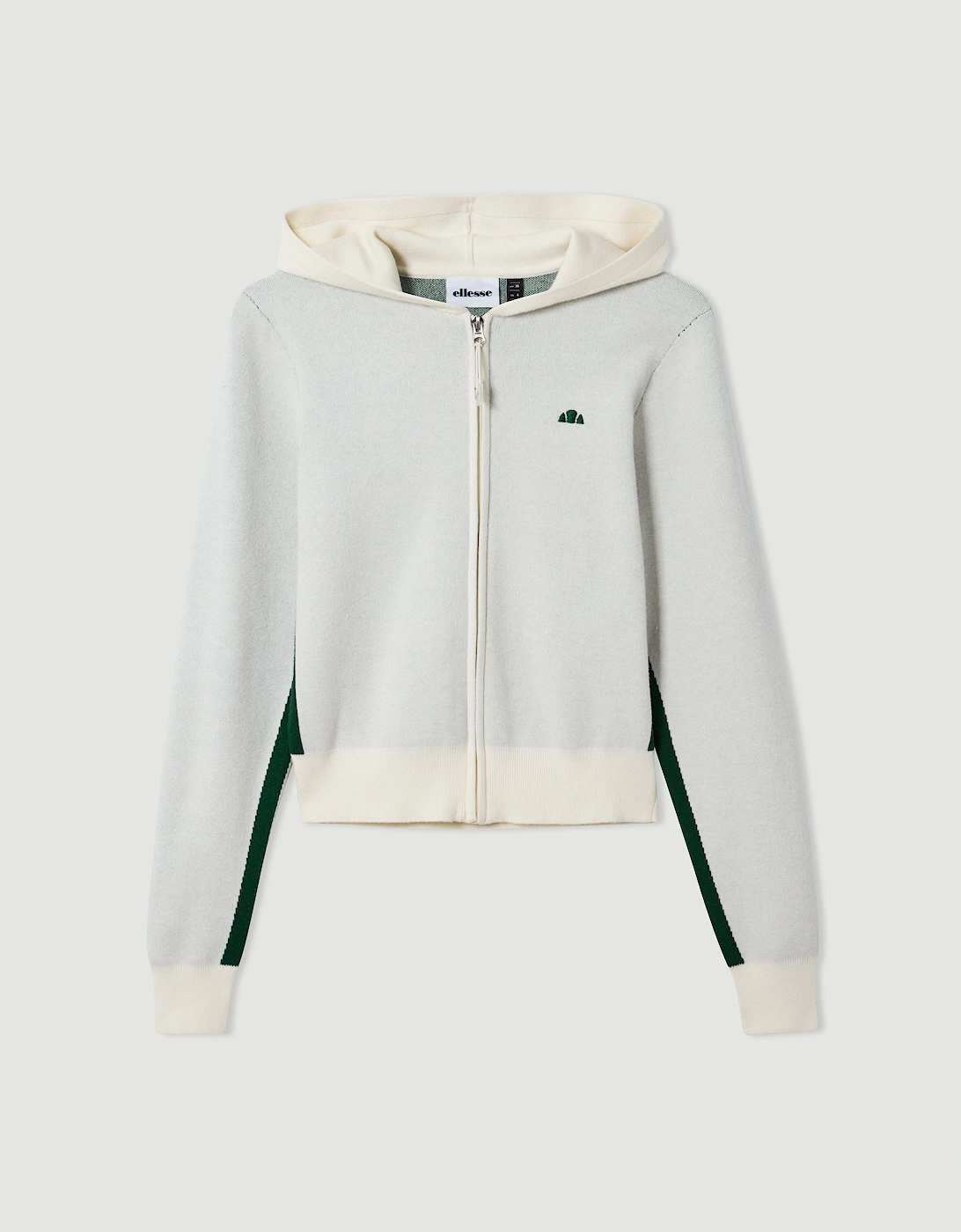 Ellesse Women's Cream Laneisa Knitted Fz Hoodie - Off White  Size 12