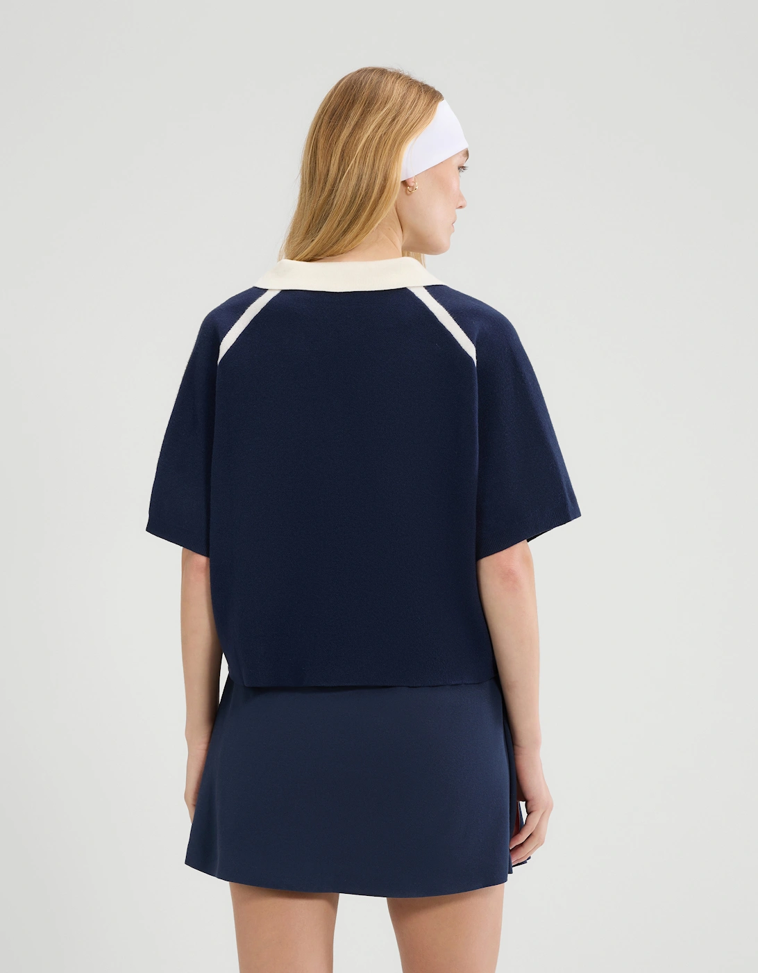 Brunelli Knitted Polo - Navy