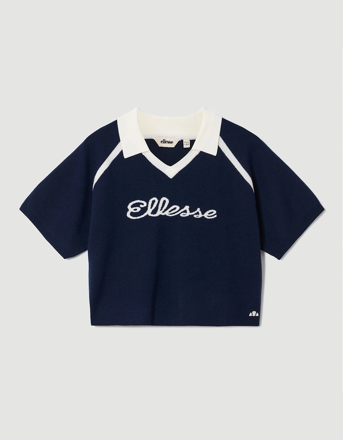 Ellesse Women's Navy Brunelli Knitted Polo  Size 6