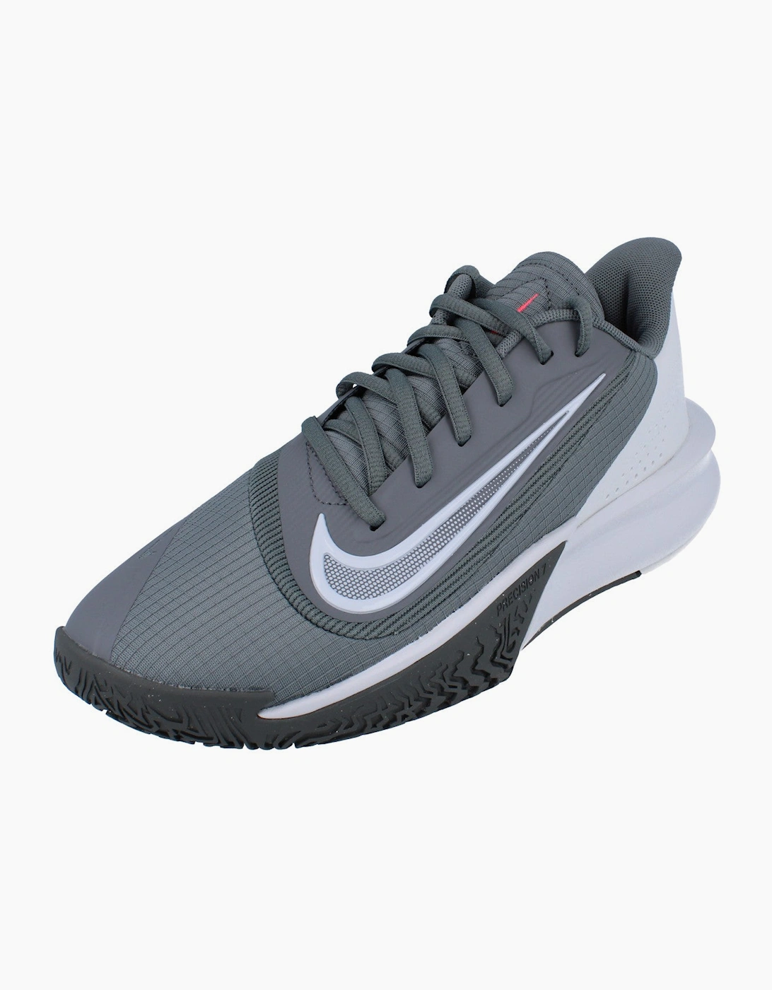 Nike Men's Grey Precision Vii Basketball Trainers Fn4322 003 - Size: 10.5