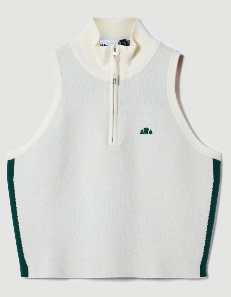 Surista 1/4 Zip Top - Off White