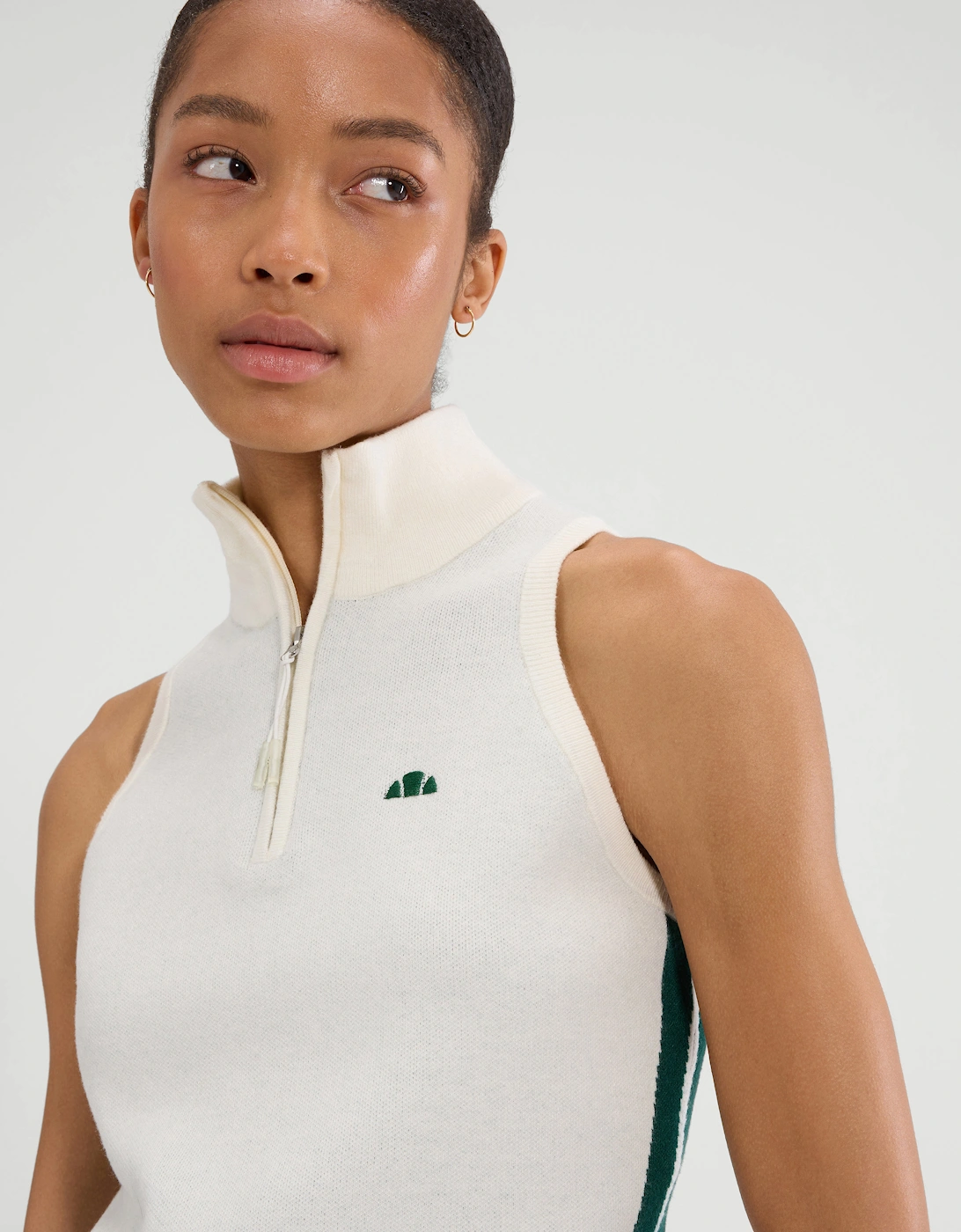 Surista 1/4 Zip Top - Off White