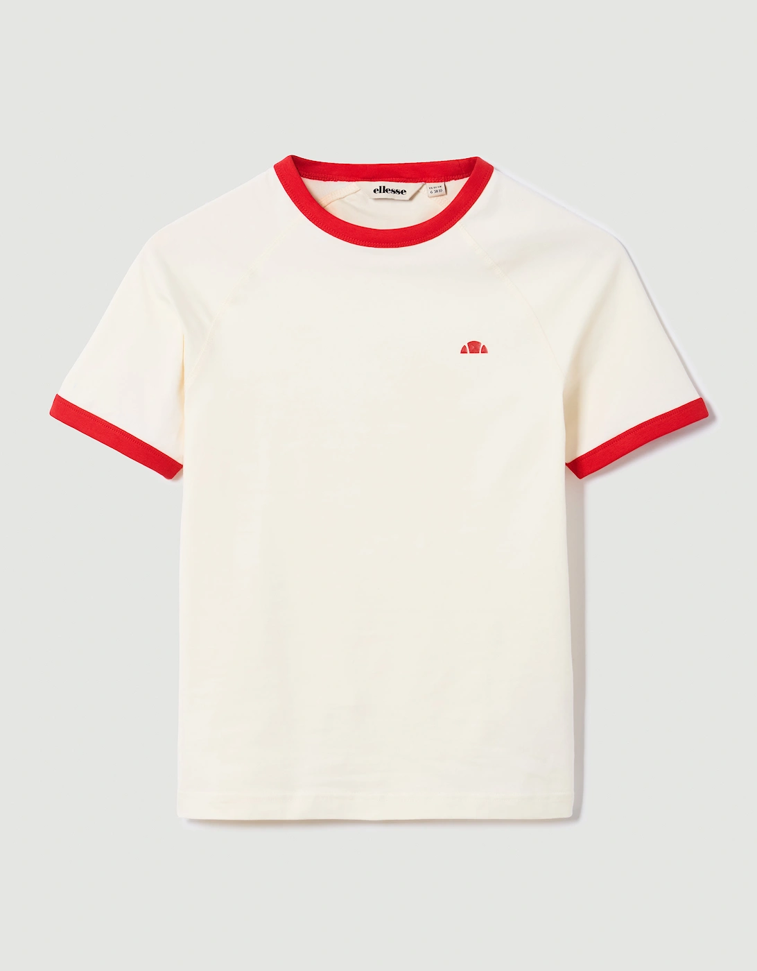 Ellesse Women's Cream Etchemin Slim Tee - Off White - Size: 8