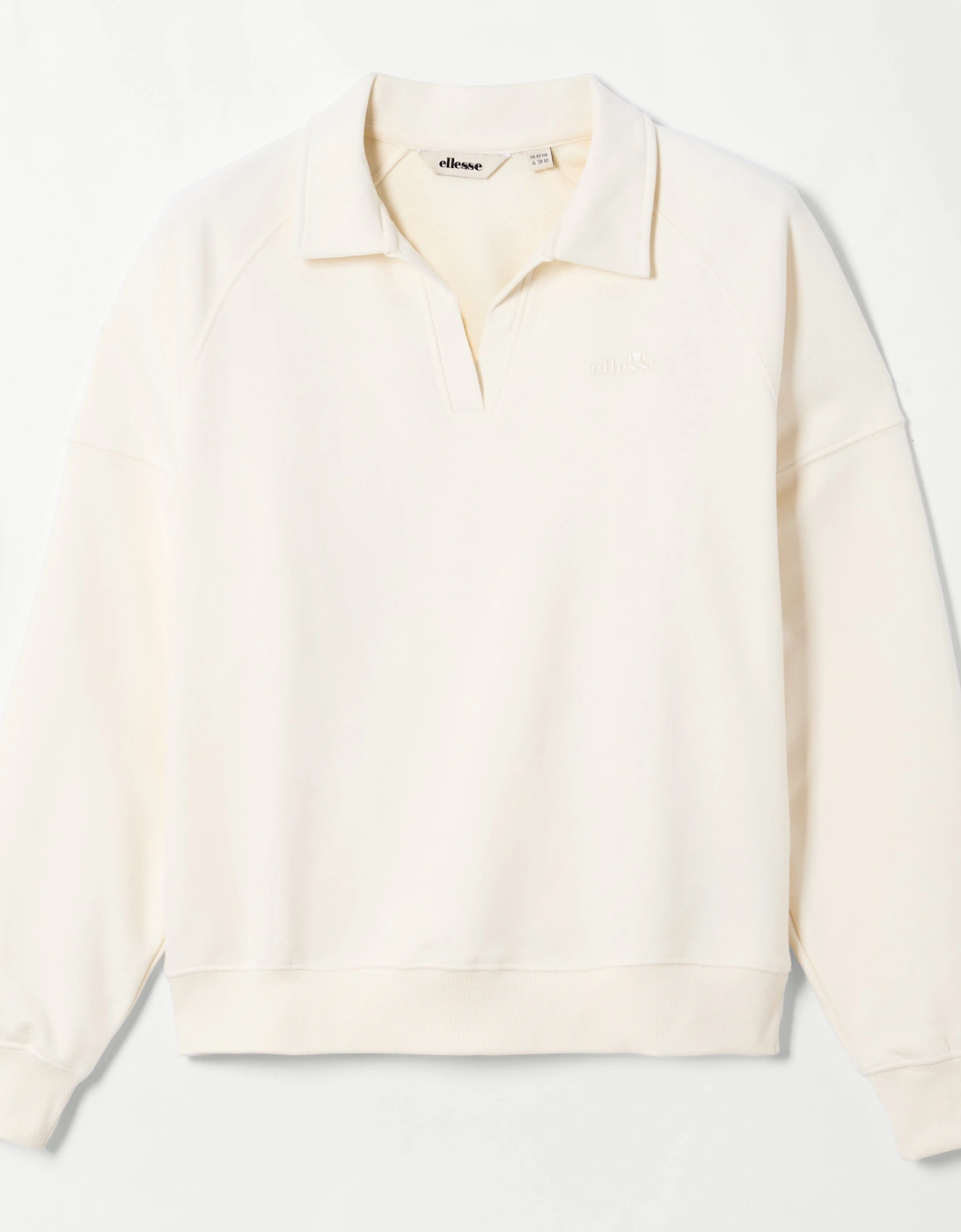 Ellesse Women's Morcone Sweatshirt - Off White - Cream - Size: 12