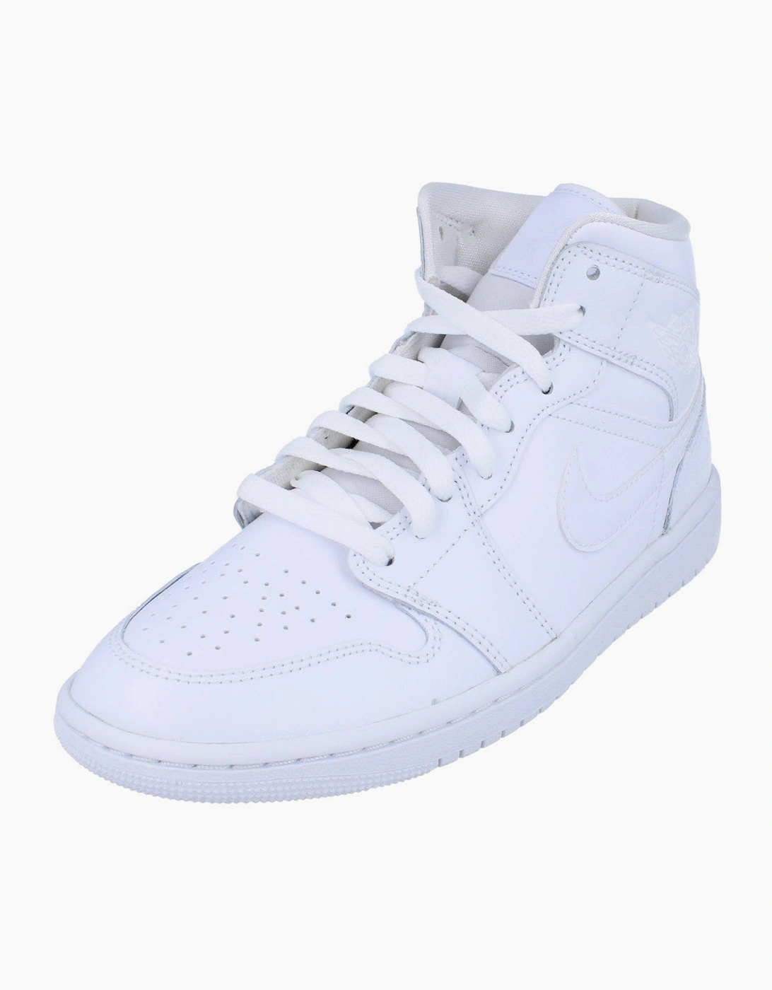 Nike Women's White Air Jordan 1 Mid Trainers Dv0991 111 - Size 4