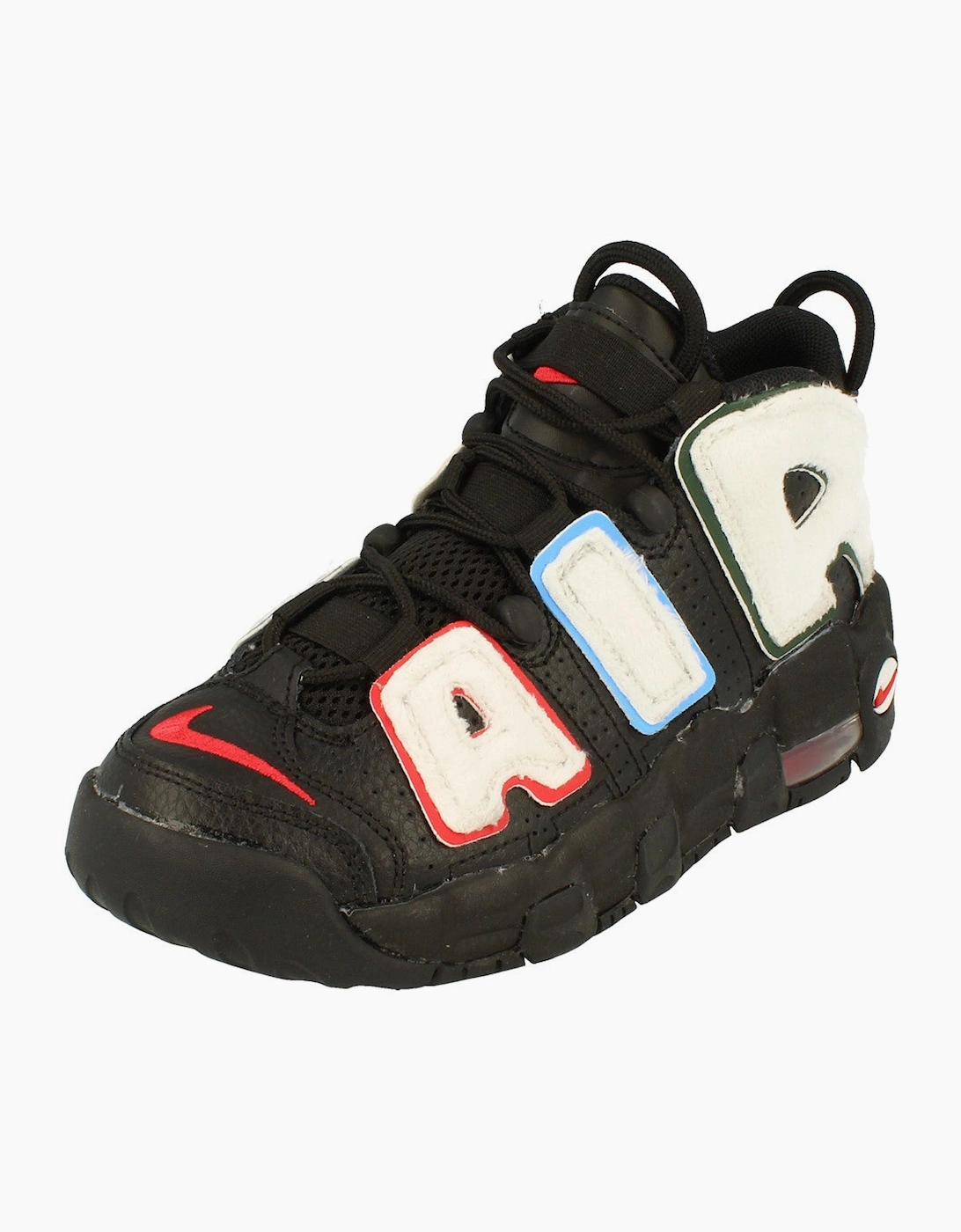 Nike Unisex Black Air More Uptempo Gs Basketball Trainers Dq7780 001 - Size: Uk 4 Us 4.5Y Eu 36.5 Kids