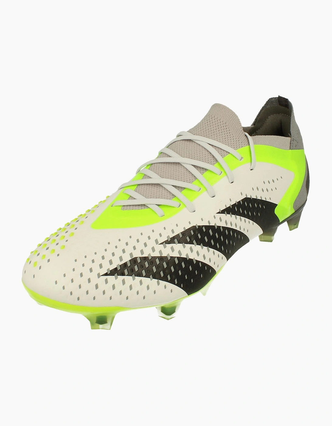 Adidas Predator Men's White Accuracy.1 L Fg Football Boots Gz0032 - Size: 7.5