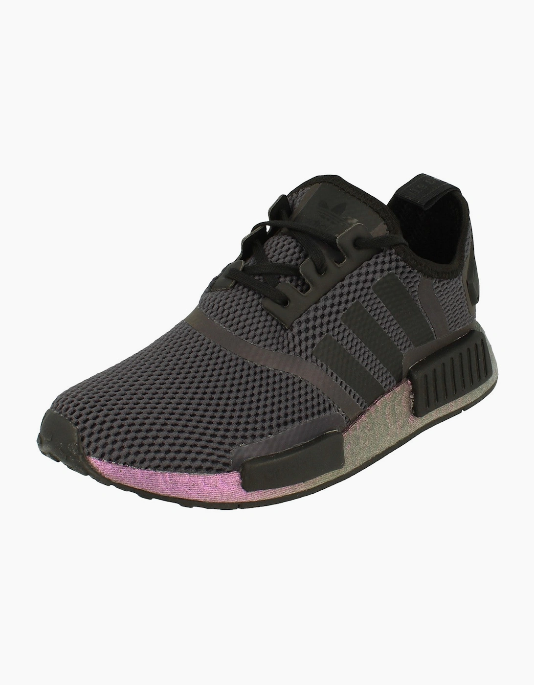 Adidas Unisex Black Originals Nmd_r1 Junior Sneakers Fv1688 - Size: Uk 3.5 Us 4 Eu 36 Kids