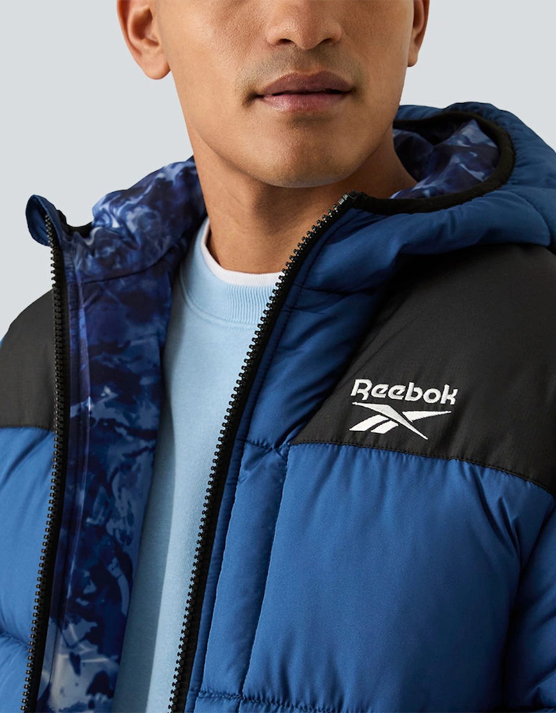 RB1501 Reversible Puffer - Batik Blue