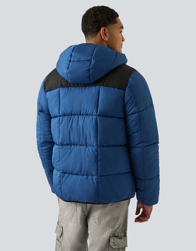 RB1501 Reversible Puffer - Batik Blue