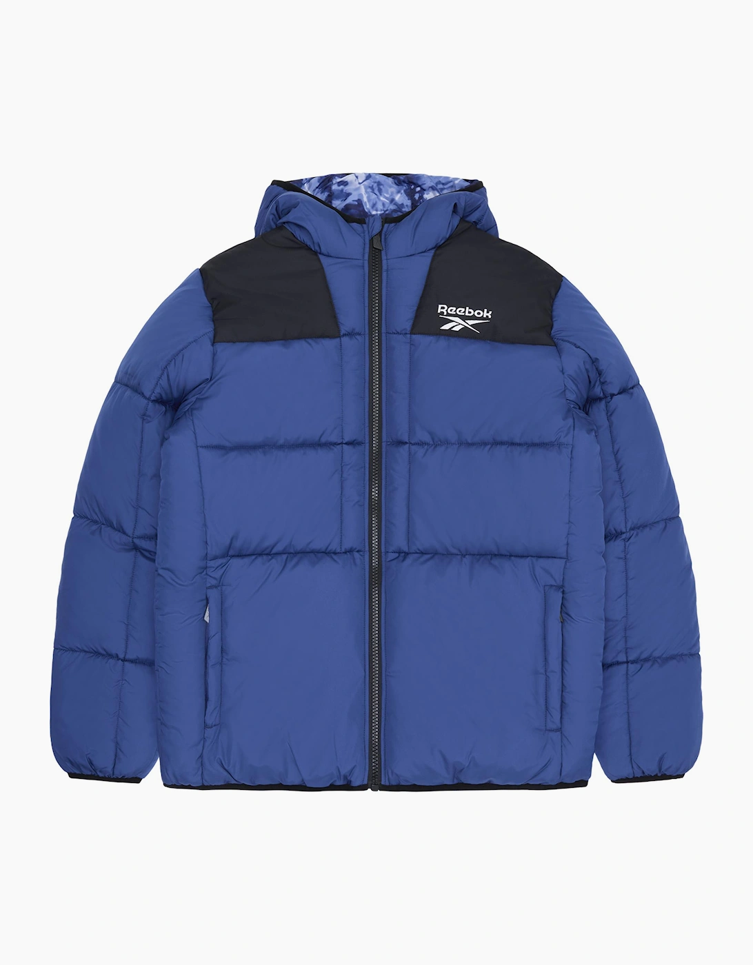 Reebok Men's Blue Rb1501 Reversible Puffer - Batik - Size: 38/Regular