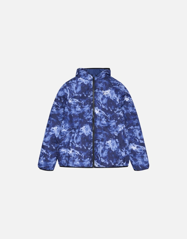 RB1501 Reversible Puffer - Batik Blue