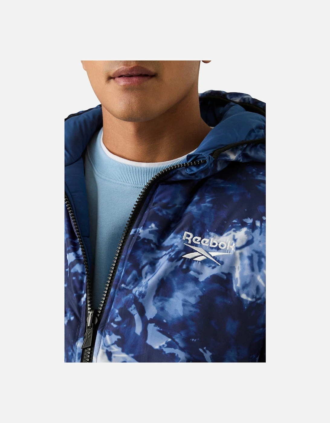 RB1501 Reversible Puffer - Batik Blue