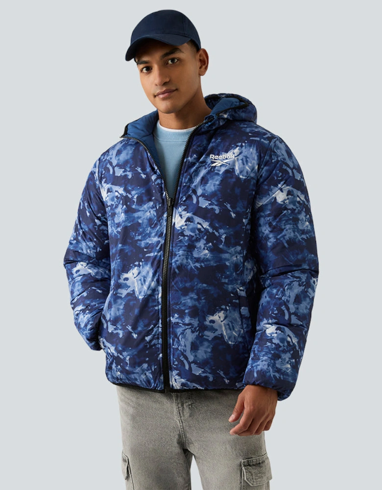 RB1501 Reversible Puffer - Batik Blue