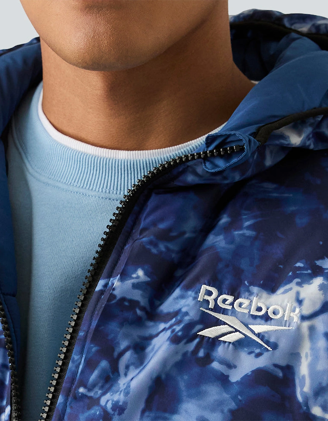 RB1501 Reversible Puffer - Batik Blue