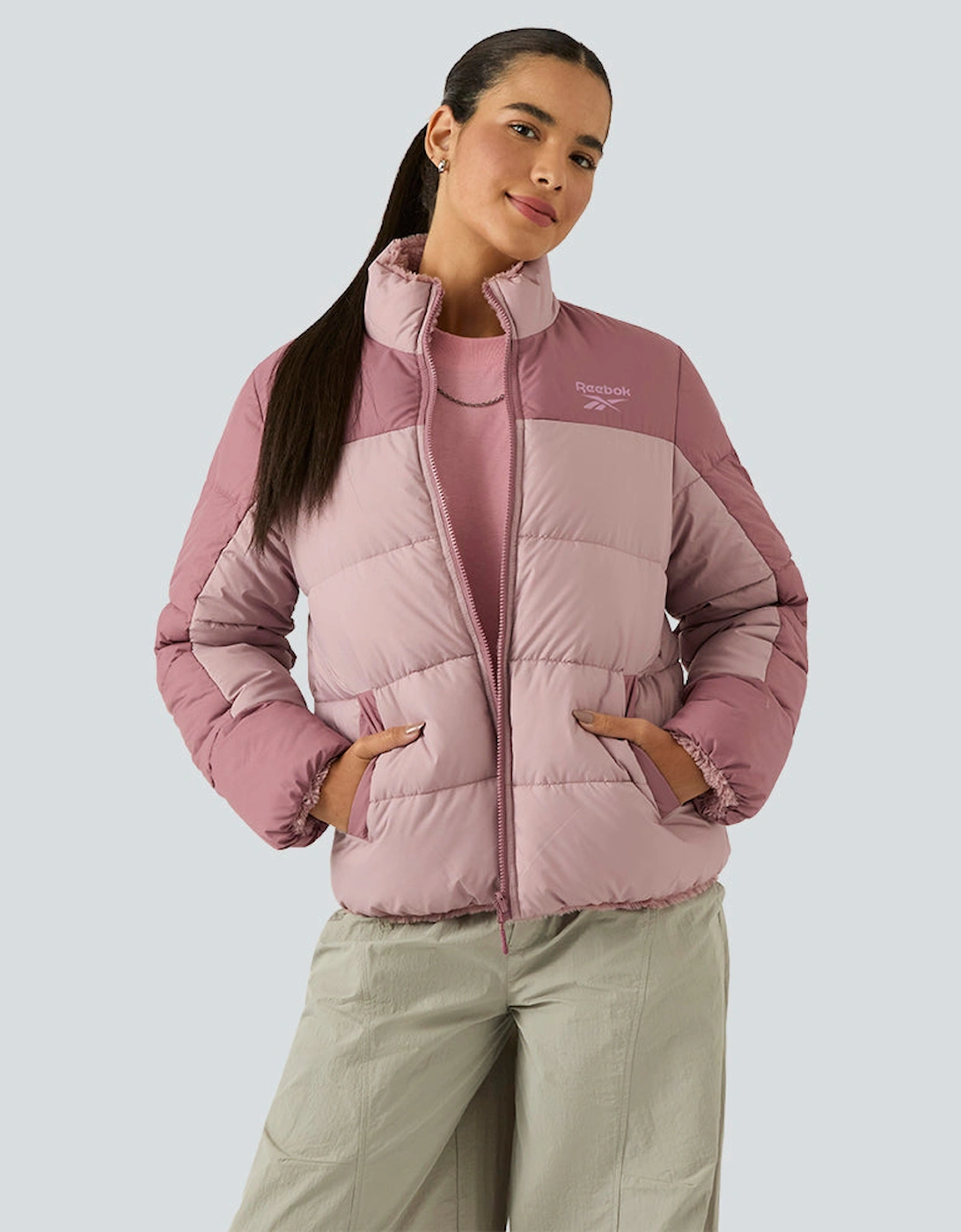 RB2110 Reversible Puffer - Dusty Rose
