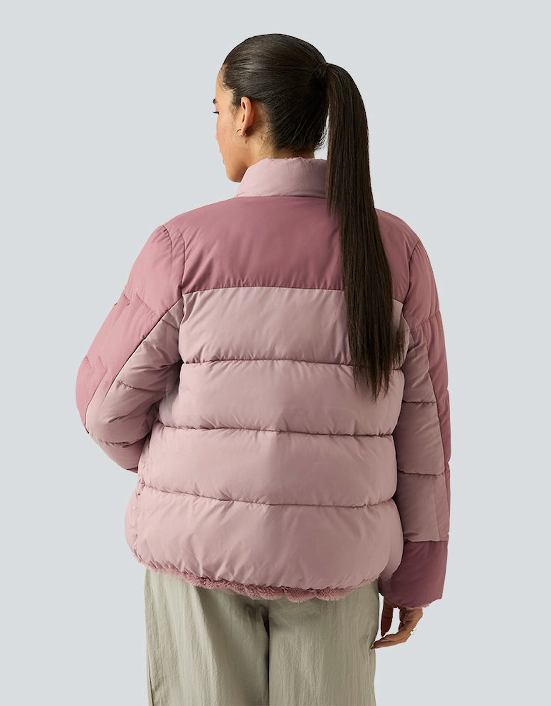 RB2110 Reversible Puffer - Dusty Rose