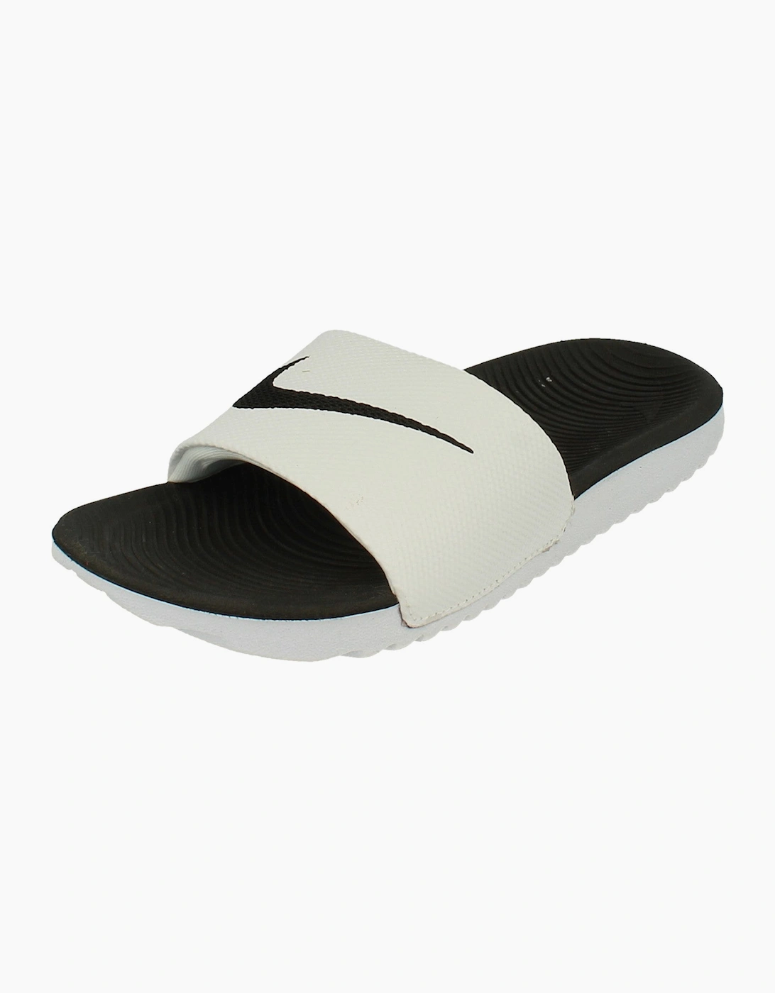Nike Kawa Slide Gs/Ps 819352 Junior Slides 100 - White - Size: UK 13.5 us 1y eu 32