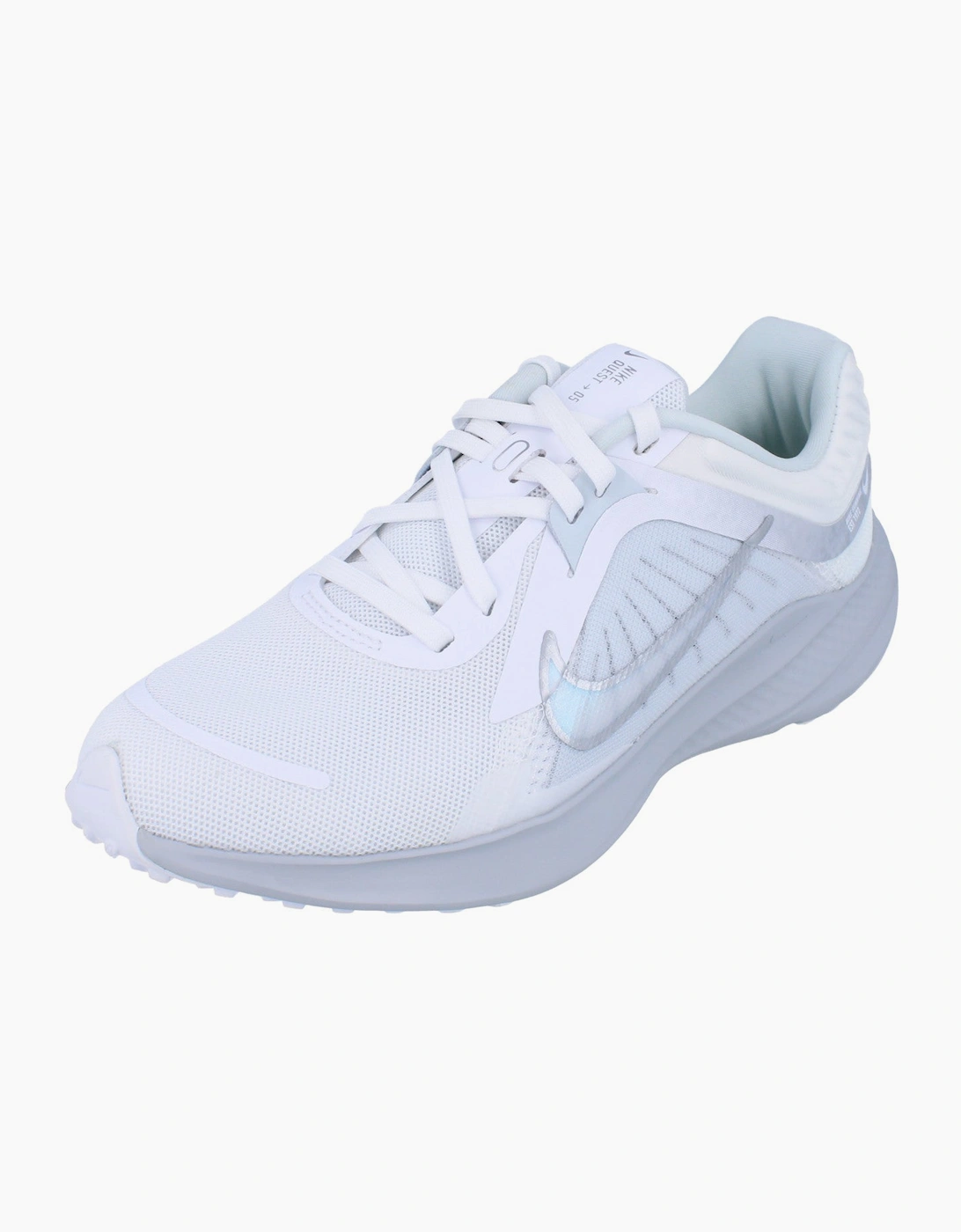 Nike Women's White/Silver Quest 5 Dd9291 100 - Size: Uk 4 Us 6.5 Eu 37.5