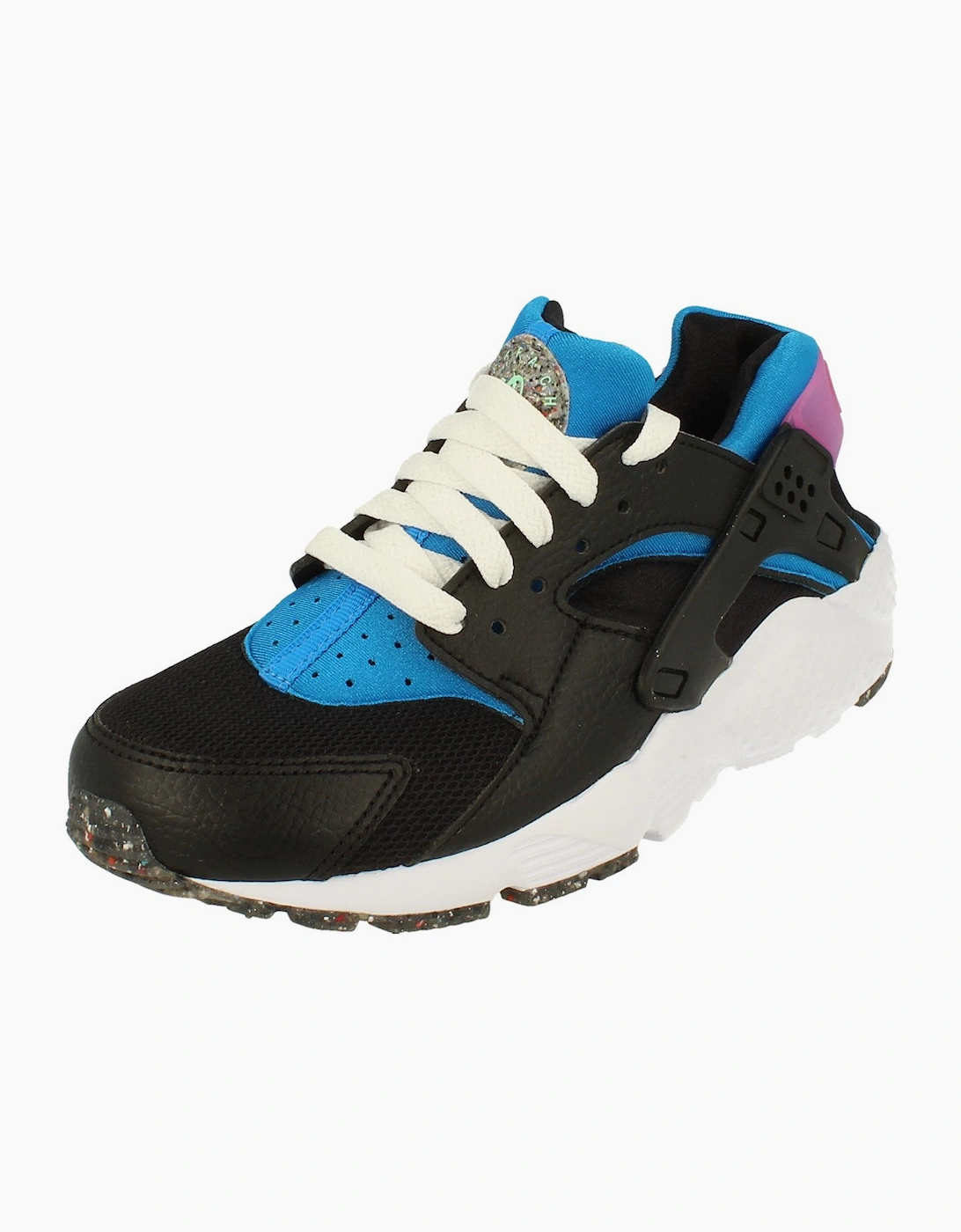 Nike Huarache Run GS E Trainers Dr0166 001 - Black - Size: UK 3 us 3.5y eu 35.5