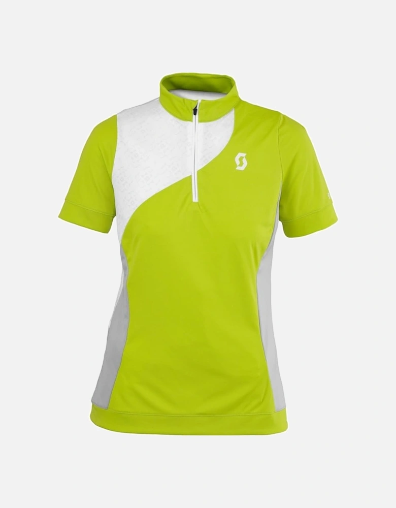 Bikewear Womens Sky Top Shirt Sleeve T Shirt Zip Neck