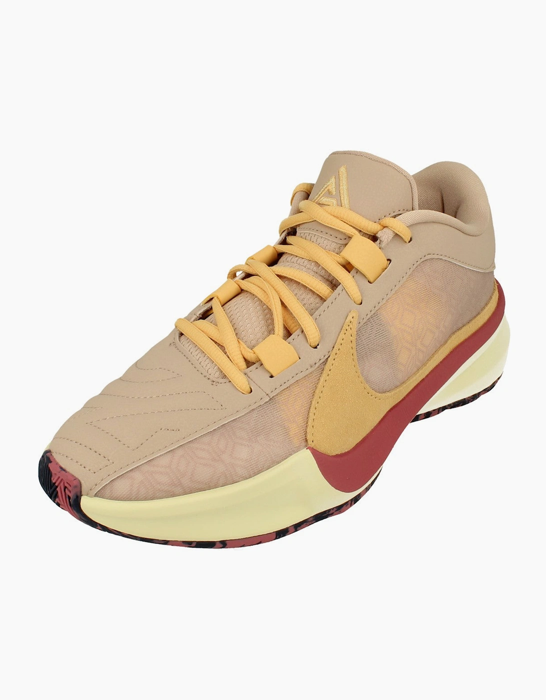 Nike Men's Cream Zoom Freak 5 Basketball Trainers Dx4985 200 - Size: 9.5