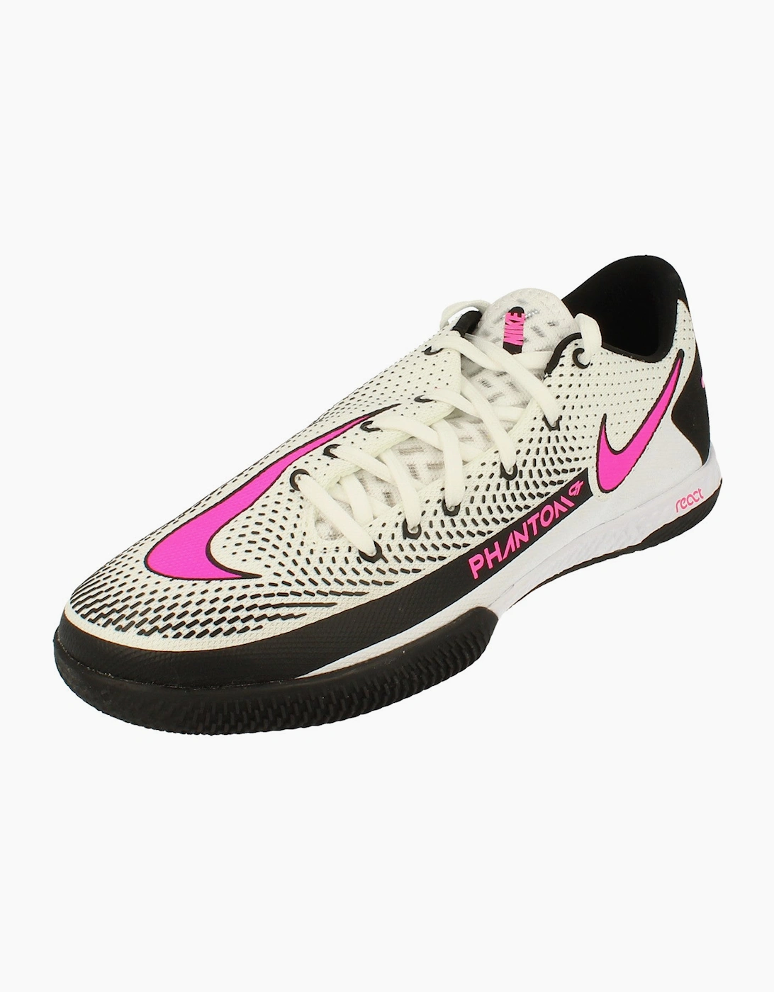 Men's Nike React Phantom Gt Pro IC Mens Football Boots Ck8463 Soccer Shoes 160 - White - Size: 8.5